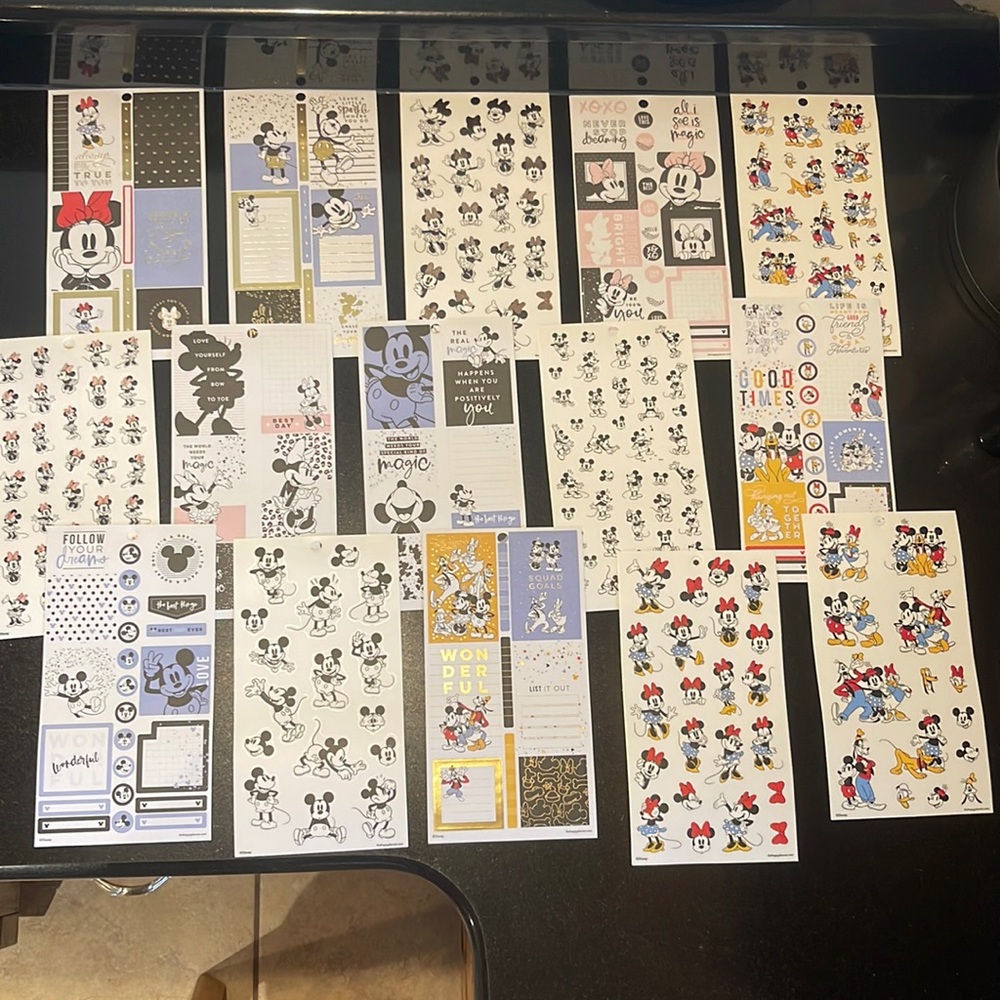 15 Stickers Sheets Disney The Happy Planner